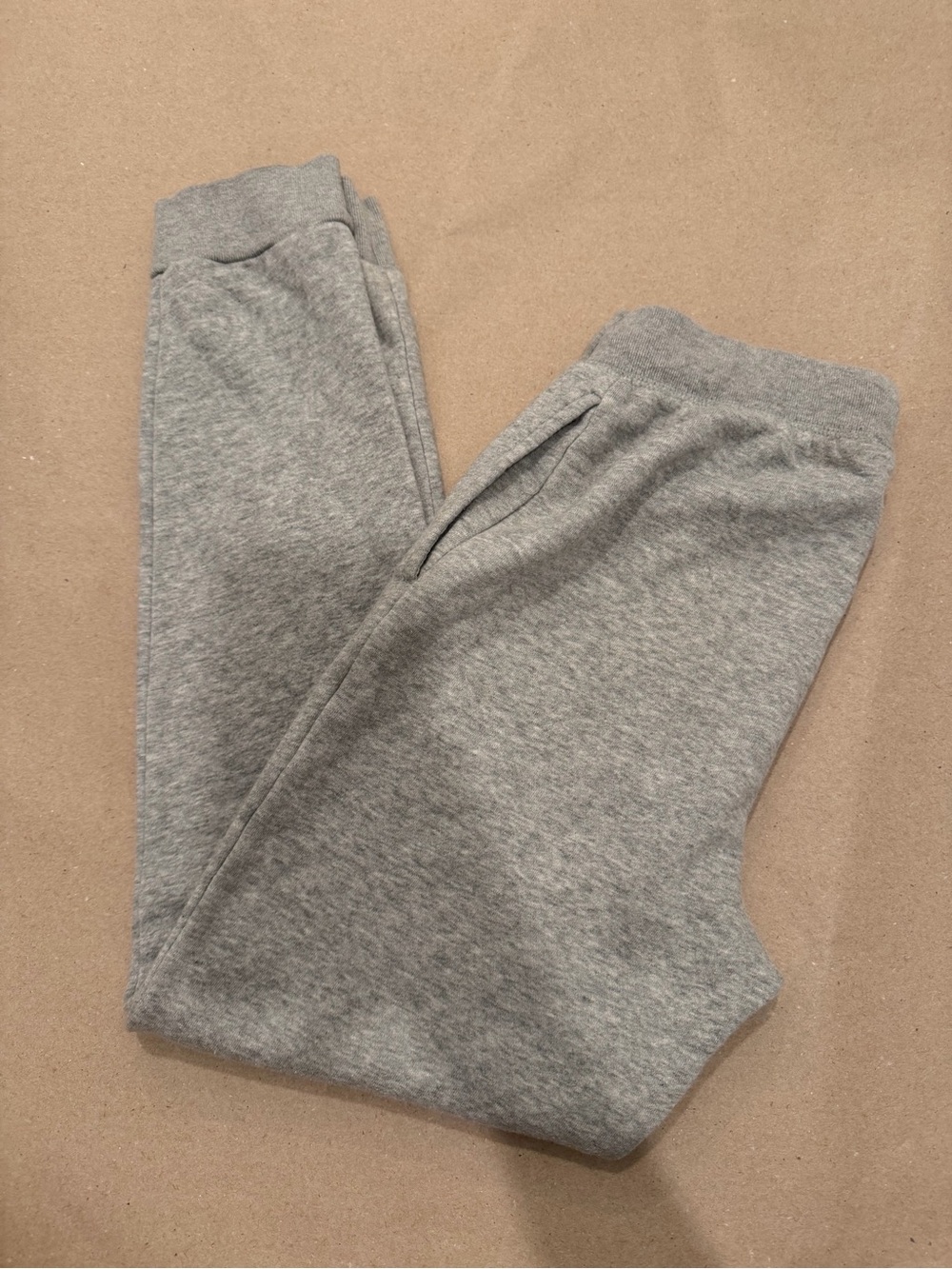 The Children’s Place Kids Heather Grey Fleece Joggers Size L 10/12 - Picture 2 of 3